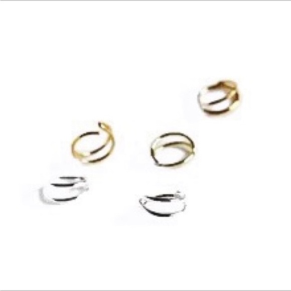 🌻NIB Handmade Crescent Moon Double Hoop Nose Ring🌻 - Picture 9 of 13